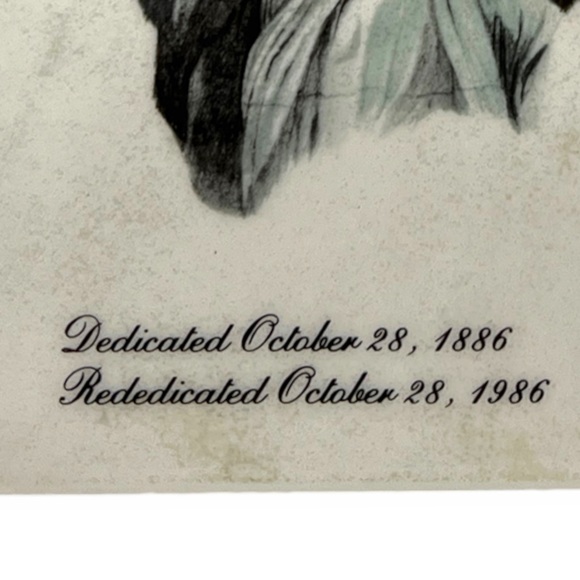 VINTAGE 1986 Statue of Liberty 100th Anniversary Limited Edition Tile 8" x 5.9" - Picture 5 of 9